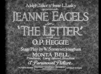 The Letter (1929) download